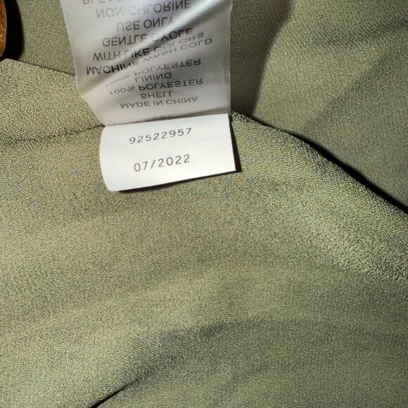 Vince Camuto Solid Long-Sleeve Split-Neck Tiered baby Doll Dress Size 2X - Picture 14 of 15